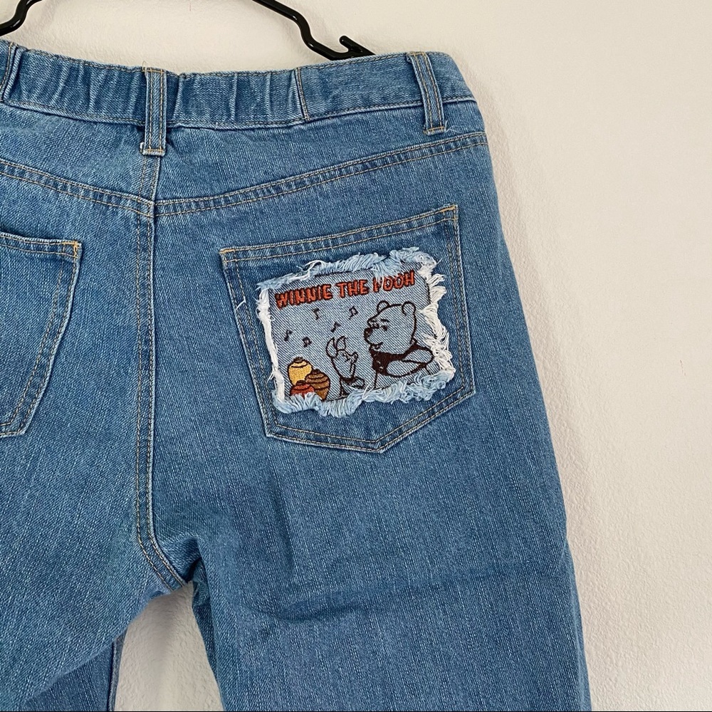 Winnie the Pooh embroidered jeans